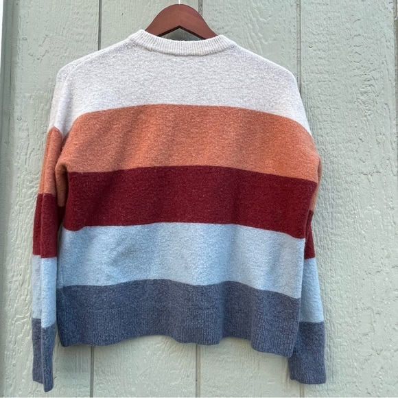 Madewell Sweater womens S Crofton Striped Pullover Cozy Yarn Wool Alpaca comfy - Picture 6 of 15